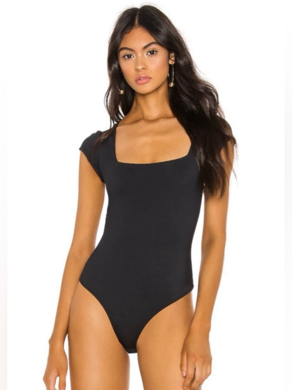 Intimately Free People Square Eyes Bodysuit // Black // Medium